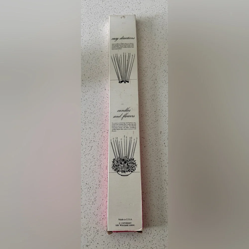 Vintage Fashion Flair Ivory Tapered Candles, set of 12